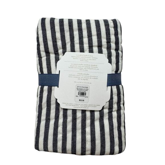 EMILY & MERITT for Pottery Barn Kids Ruffle Candy Stripe Quilted Pillow Sham - Picture 2 of 3